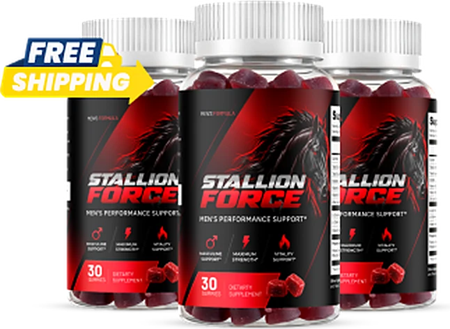 Stallion Force men's performance gummy bottles